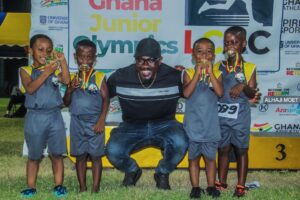 Ghana Junior Olympics Medal ceremony
